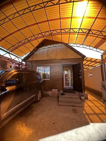 купить сарай: Дом с крытой террасой/навесом и современным интерьером - Двухэтажный — 1