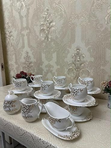 пиала чай: Чайный сервис-3500сом Фруктовница 1шт-1500с.Произ.Араб. Эмират — 1