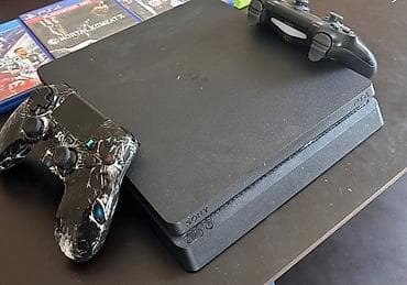 nintendo wii u: Sony PlayStation 4 Slim (PS4 Slim) с двумя беспроводными контроллерами — 4