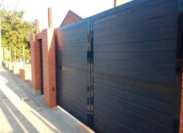 стойки для ограждение: Металлические, Дистанционное управление, Alutech, Для частного дома, Для гаража, Для автомойки, Бесшумные ворота, Оптом, Новый, Бесплатная установка — 3