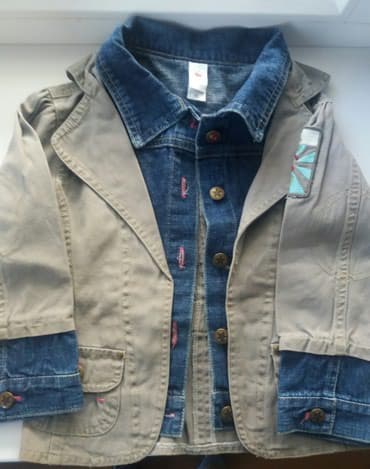 джинсы слоучи: Балдар көйнөгү, түсү - Көк — 1