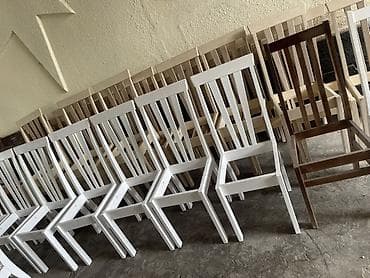 стулья белые: Стул для кухни, Новый, Дерево, цвет - Белый — 1