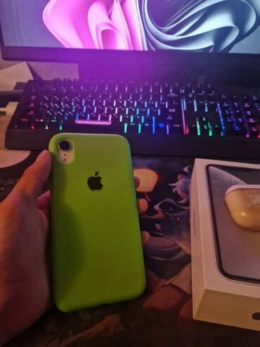 лед вотч: IPhone Xr, Колдонулган, 128 ГБ, Ак, Куту, 73 % — 26