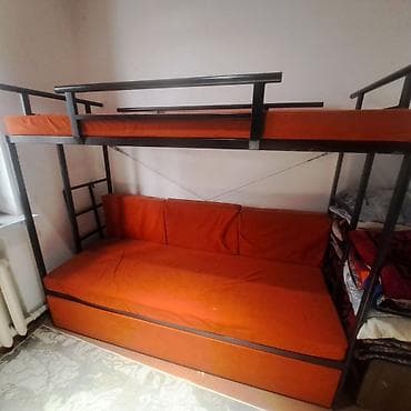 диван кроват: Двухъярусная кровать, С выкатной системой — 6