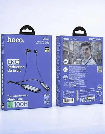 Наушники: Беспроводные гарнитуры, Hoco, Новый, цвет - Черный — 7