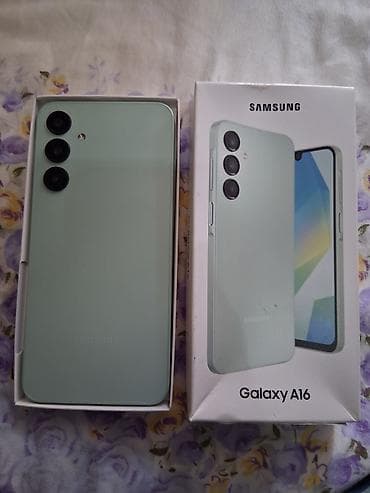 Samsung Galaxy A16, Б/у, 128 ГБ, цвет - Зеленый, 1 SIM