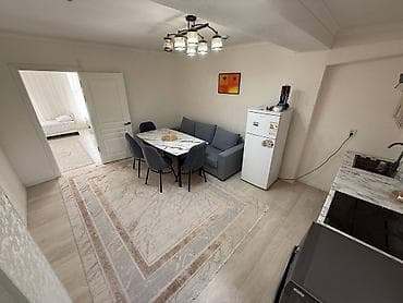 посуточная ош: 2 комнаты, 51 м², Индивидуалка, 2 этаж, Евроремонт — 5