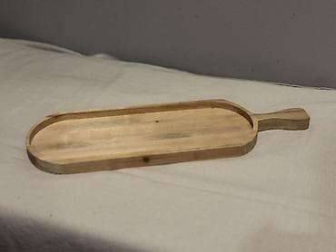 Аксессуары для кухни: Деревянные сервировочные доски с ручкой - Материал: натуральное — 3