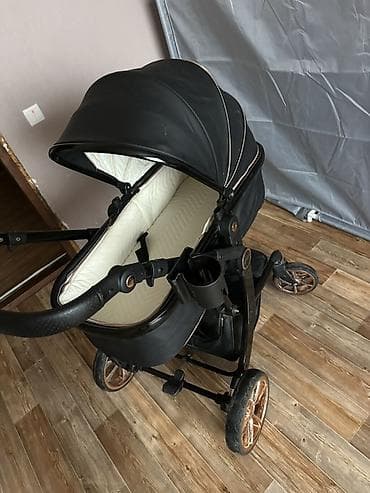 коляска детска: Коляска, цвет - Черный — 3