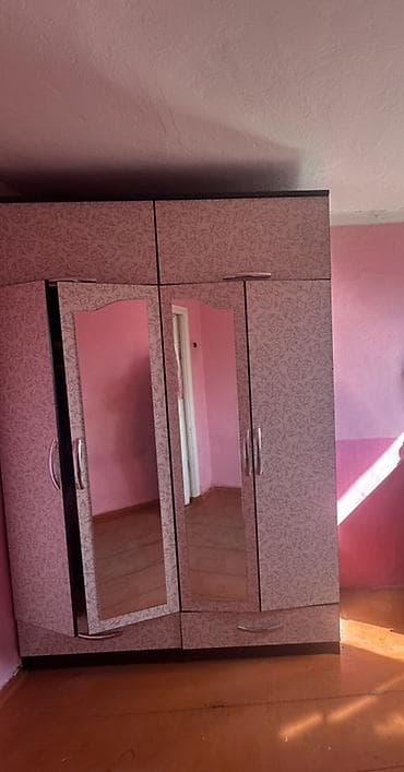 шкаф купе 3 х дверный с зеркалом: Шифоньер, шкаф для одежды, Прямой, ЛДСП — 1