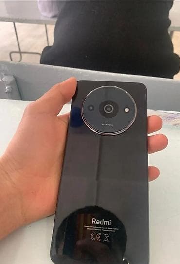 Redmi, Redmi A3, Б/у, 64 ГБ, цвет - Черный, 2 SIM