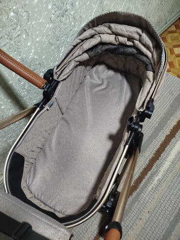 дождевик для коляски: Коляска, цвет - Золотой, Б/у — 5