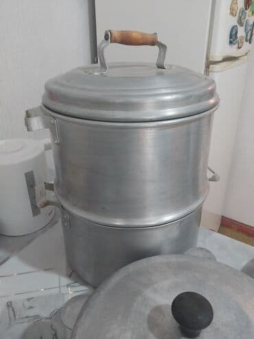 набор посуды цептер 12 предметов цена: Набор алюминиевой посуды для кухни. В составе: - Двухъярусная — 2