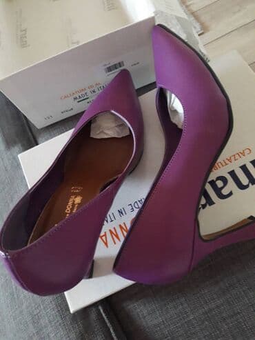 фирменная обувь из италии: Туфли новые, кожаные, производство Италия, 37 размер. Каблук 8 см. — 3