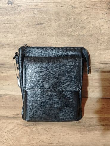 мужское портмоне из натуральной кожи: Барсетка, Материал: Натуральная кожа, Новый — 2