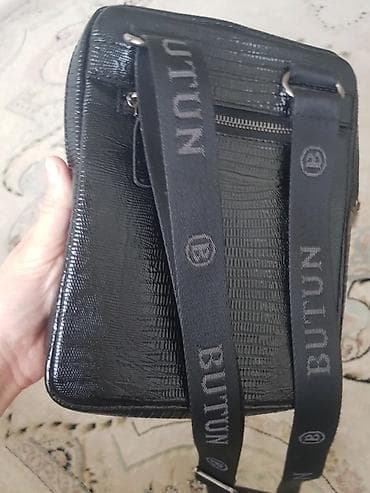 Чатырлар: Мужская сумка через плечо BUTUN - Материал: гладкая экокожа с — 4