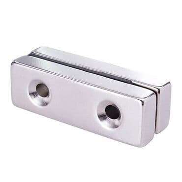 Подставки и держатели для книг: Мощные прямоугольные магниты с двойными отверстиями 60x20x5 мм — 1