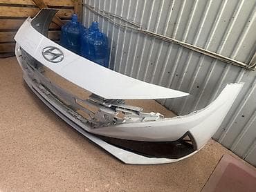 ско: Передний бампер Hyundai (с логотипом на верхней панели), цвет — белый — 3