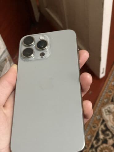 телефон ош айфон: IPhone 15 Pro Max, Б/у, 256 ГБ, Черный, Зарядное устройство, Защитное стекло, Чехол, 90 % — 2