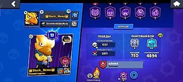 i3 2100: Игровой аккаунт Brawl Stars Основные данные: - Трофеи: 41 184 - — 3