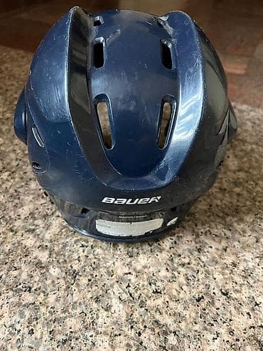 хоккейный шлем: Детский Хоккейный шлем Bauer, темно‑синий — 4