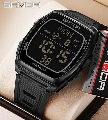 Наручные часы: Sanda электр.часы функции : часы, минуты, секунды,будильник — 2