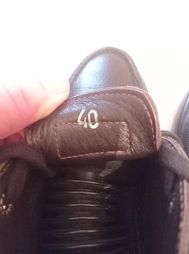 эркектер бут кийими: Эркектердин ботинкеси, 40, BALDININI, Колдонулган, түсү - Кара — 3