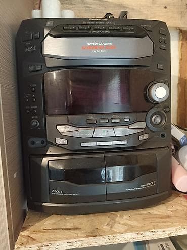 Аудиотехника: Музыкальный центр Panasonic SA-AK36 с акустикой,аукс и радио Комплект — 1