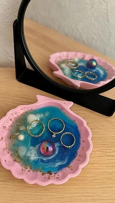 для аксессуаров: Авторские подставки и тарелочки из эпоксидной смолы - Коллекция в — 6