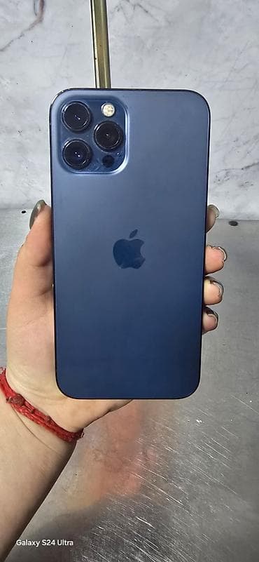 max: IPhone 12 Pro Max, Б/у, 128 ГБ, Синий, 100 % — 3