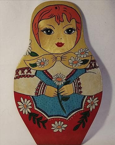 Деревянные картины: Матрешка, размер: 45.5×28.5см. Цена: 800 сом