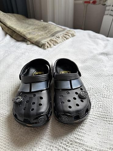 Балдар дүйнөсү: Crocs Classic Clog x Batman размер 6,8 или же 38 - Цвет: чёрный с — 4