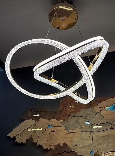 свет аренда: Дизайнерская подвесная LED-люстра - Форма: переплетенные — 3