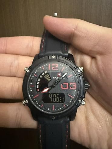 Башка кол сааттар: Мужские часы NAVIFORCE NF9025 - Гибрид: аналоговый и цифровой дисплеи — 3