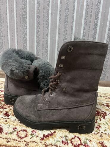 сапоги из натурального меха и кожи: Продаю сапожки,натуральный мех и замша,внутри овчина,одевала несколько — 2