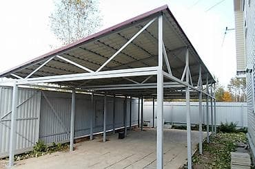 яшик для ключей: Навес, Односкатный, Металл, Профнастил, Новый, Установка — 5