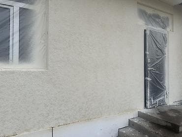 бетонная резка: Услуга: декоративная штукатурка фасадов “шагрень/короед” с машинным — 3