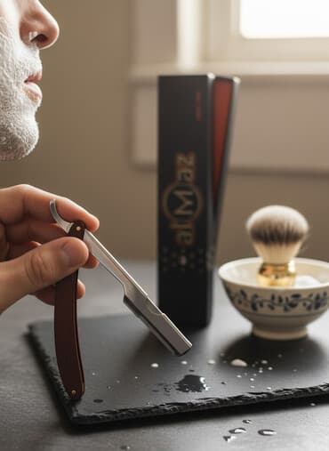 Опасная бритва almaz (shavette) - Корпус из нержавеющей стали — не