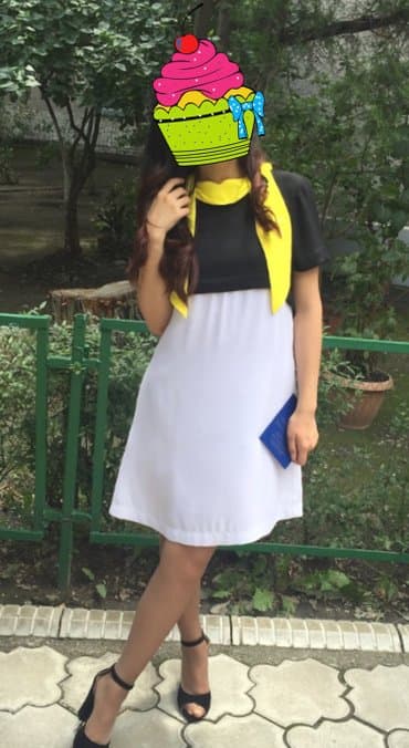 коктейльные платья для полных: Вечернее платье, Коктейльное, Короткая модель, Креп, С рукавами, S — 3