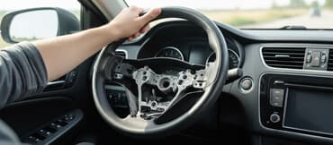 реставрация кожаного сиденья велосипеда: Руль Toyota 2018 г., Б/у, Оригинал, США — 1