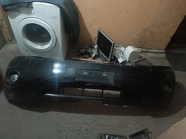 Бампер и комплектующие: Бампер Nissan, Б/у, Оригинал — 1