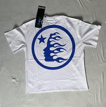 кийилген кийимдер: Футболка Hellstar, белая - Бренд: Hellstar - Дизайн: спереди крупный — 2