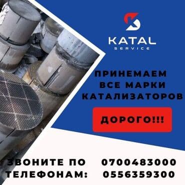 Жарнама, печать: Принимаем отработанные автомобильные катализаторы. Предлагаем — 3
