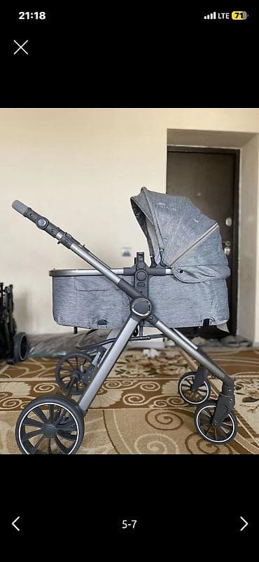 детский электромобиль мерседес: Детская коляска Teknum (серый текстиль) - Тип: прогулочный/люлька с — 4