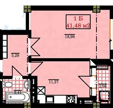 72: Студия, 41 м², Джал-15 Элитка, 13 этаж, Свежий ремонт — 8