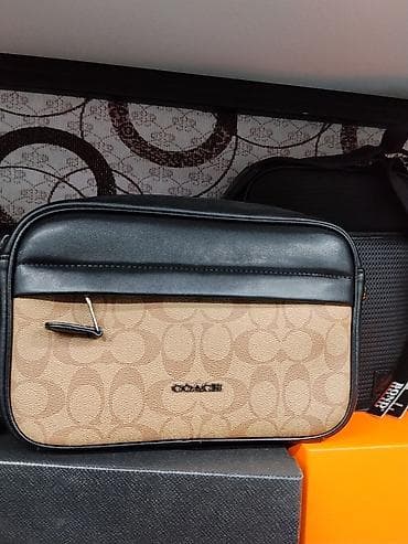 armani code: Классическая сумка, Coach, Материал: Комбинированный материал, Регулируемый ремень, Унисекс — 1