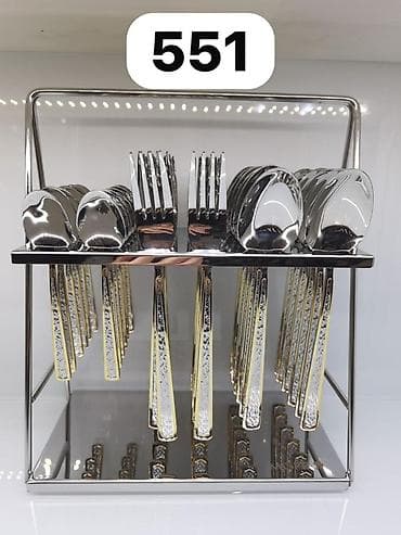 Наборы столовых приборов на подставке - Комплектация: ложки столовые — 6