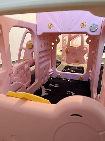 водный шарик: Горка качеля Детский игровой комплекс 3-в-1 для дома: - Горка с — 5