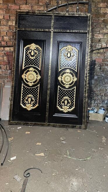 купить ворота с калиткой бу бишкек: Откатные ворота Металлические — 5