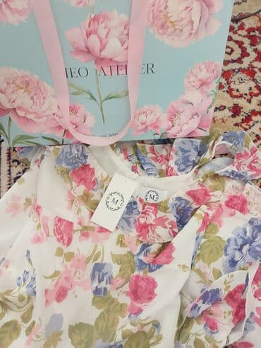 прокат платьев больших размеров: Повседневное платье, Лето, Длинная модель, Шифон, S — 3